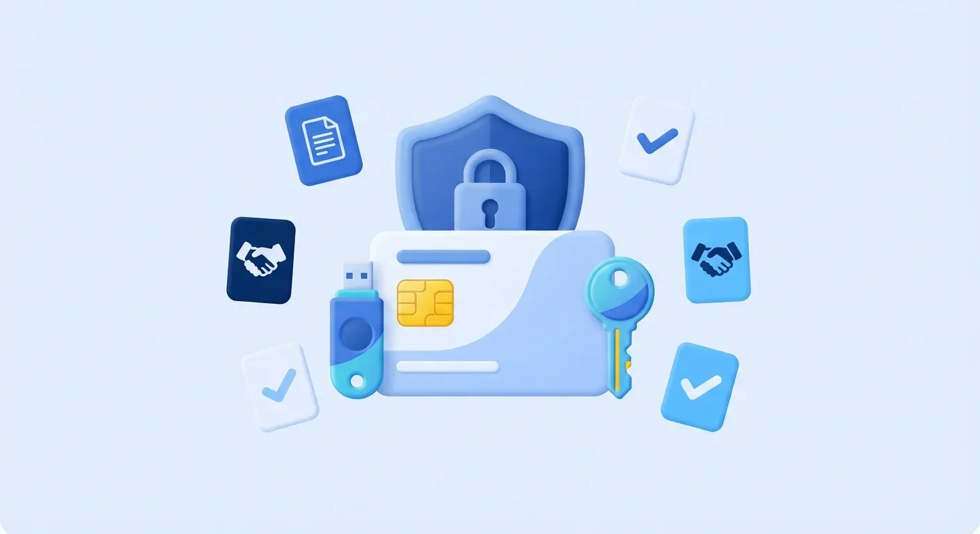 Illustrative image of a digital certificate