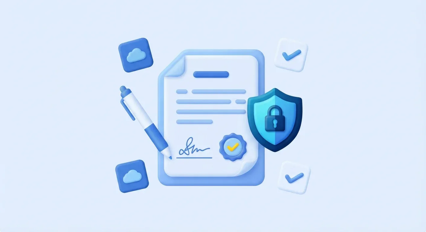 Illustrative image of a digital signature